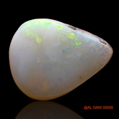 2.00 Cts Unheated Australian Fire Opal Loose Gemstone Pear Cabochon Natural 13x11x3 mm AD-918