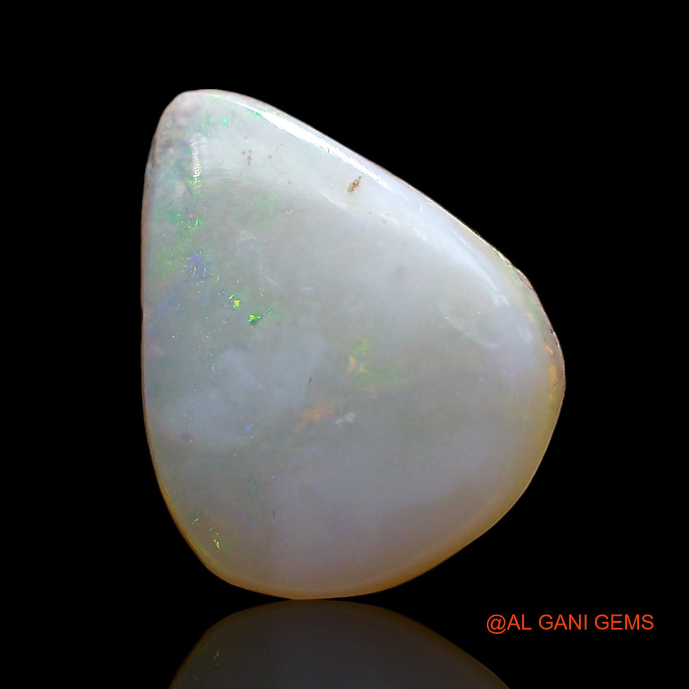 2.00 Cts Unheated Australian Fire Opal Loose Gemstone Pear Cabochon Natural 13x11x3 mm AD-918