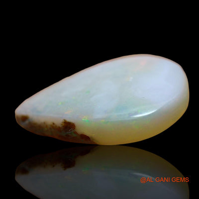 2.00 Cts Unheated Australian Fire Opal Loose Gemstone Pear Cabochon Natural 13x11x3 mm AD-918