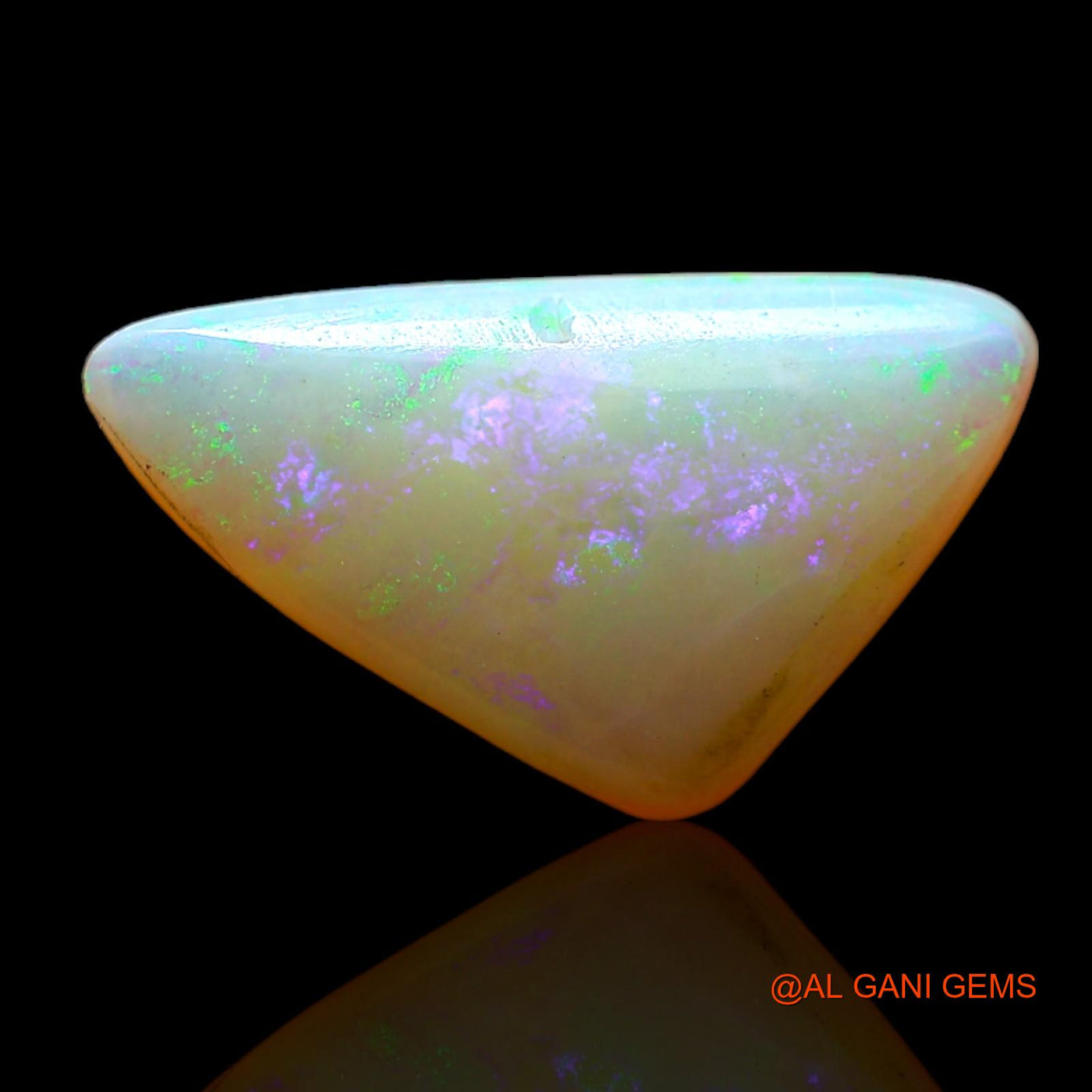 Natural Untreated Fire Opal Loose Gemstone Trillion Cabochon From Australia 2.00 Cts 15x9x3 mm AD-91