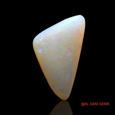 Natural Untreated Fire Opal Loose Gemstone Trillion Cabochon From Australia 2.00 Cts 15x9x3 mm AD-91