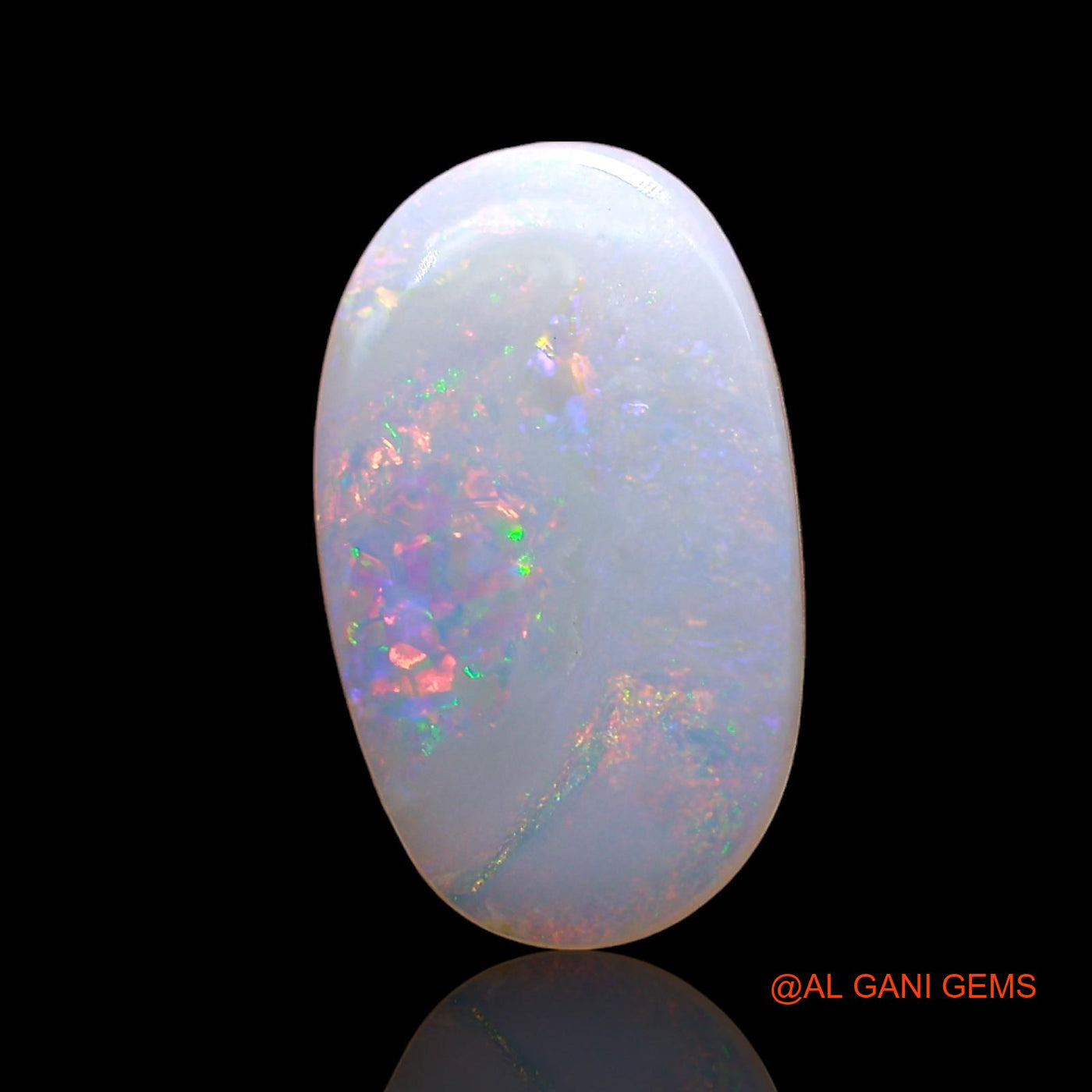 Natural Untreated Fire Opal Loose Gemstone Oval Cabochon From Australia 1.00 Cts 14x9x1 mm AD-920