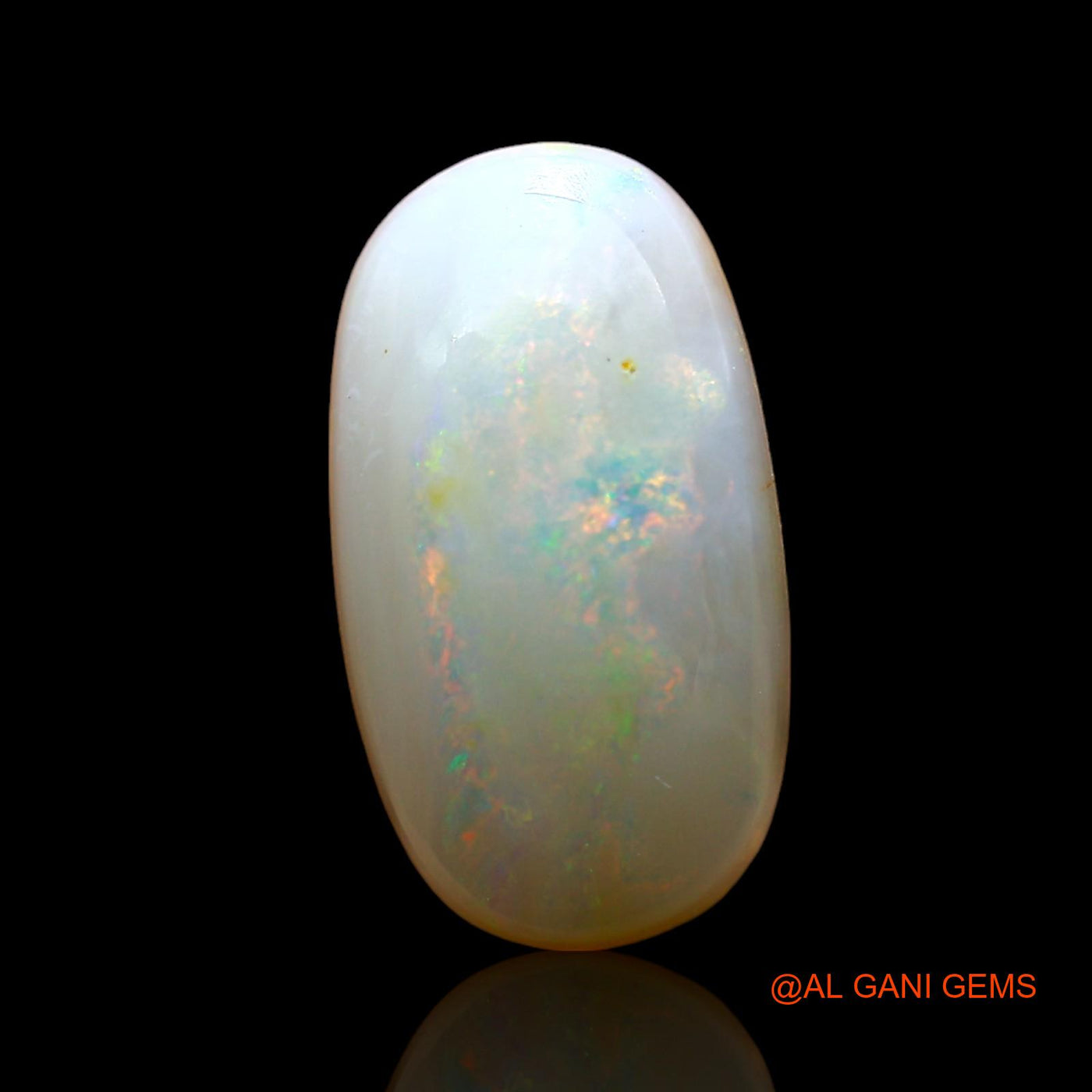 Natural Untreated Fire Opal Loose Gemstone Oval Cabochon From Australia 3.00 Cts 14x7x4 mm AD-922