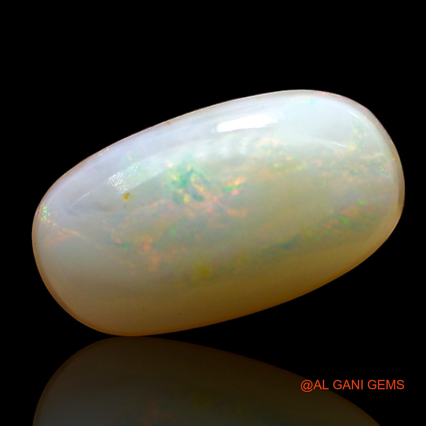Natural Untreated Fire Opal Loose Gemstone Oval Cabochon From Australia 3.00 Cts 14x7x4 mm AD-922