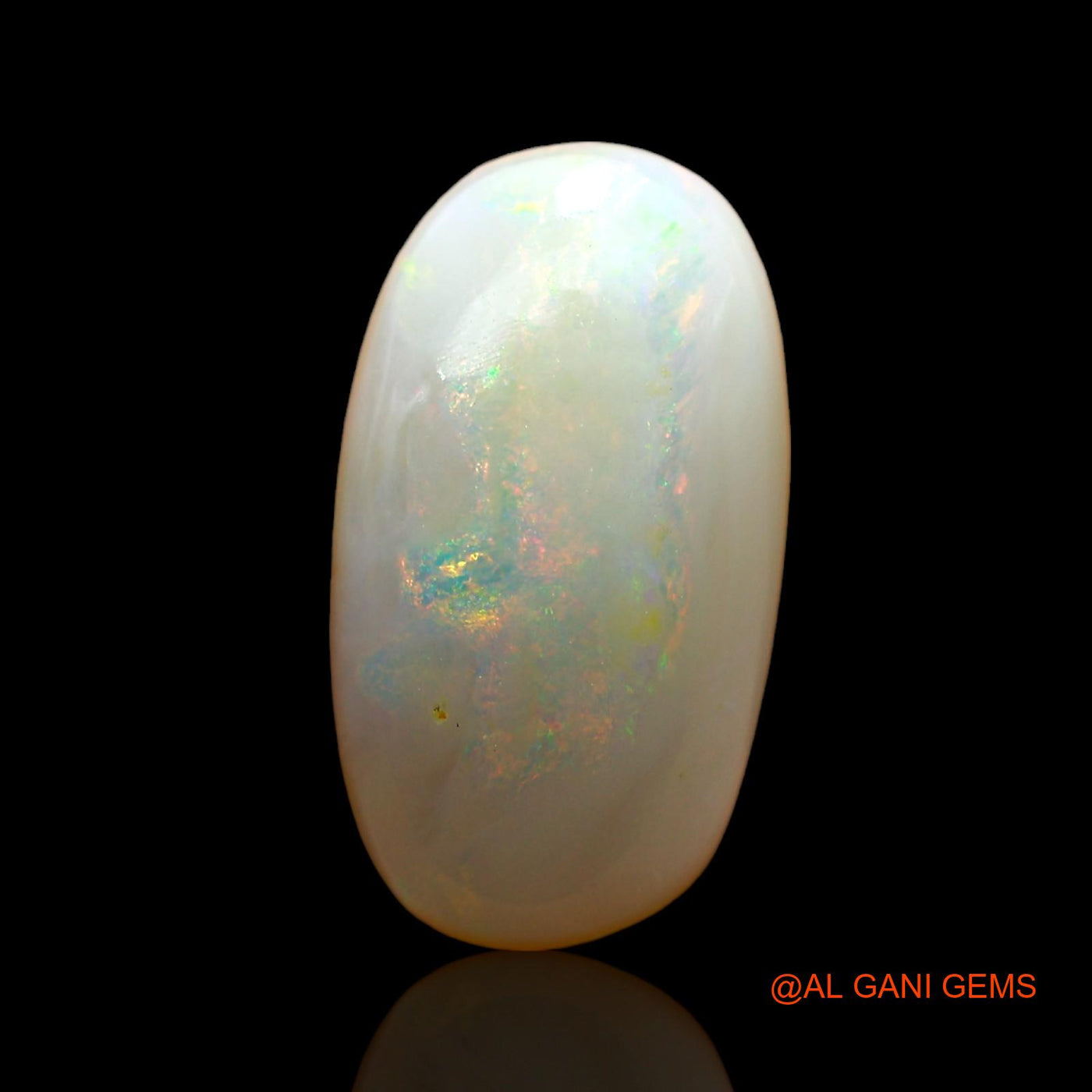 Natural Untreated Fire Opal Loose Gemstone Oval Cabochon From Australia 3.00 Cts 14x7x4 mm AD-922