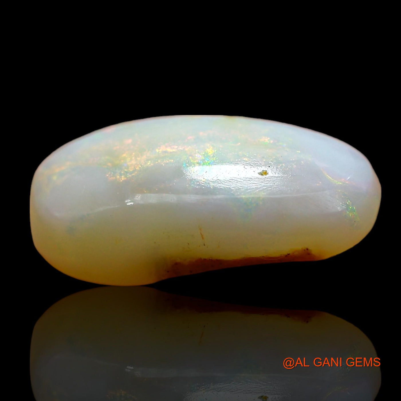 Natural Untreated Fire Opal Loose Gemstone Oval Cabochon From Australia 3.00 Cts 14x7x4 mm AD-922
