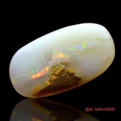 Natural Untreated Fire Opal Loose Gemstone Oval Cabochon From Australia 3.00 Cts 14x7x4 mm AD-922