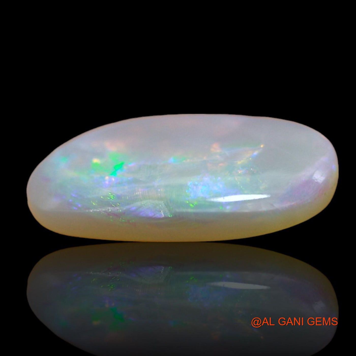 Natural Fire Opal Gemstone 2.00 Cts Loose Oval Cabochon From Australia 13x8x3 mm AD-924