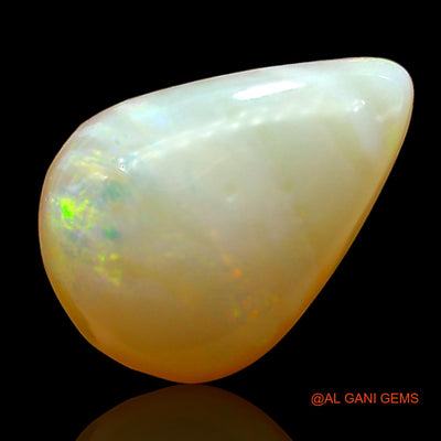Natural Fire Opal Gemstone 4.00 Cts Loose Pear Cabochon From Australia 13x9x5 mm AD-926