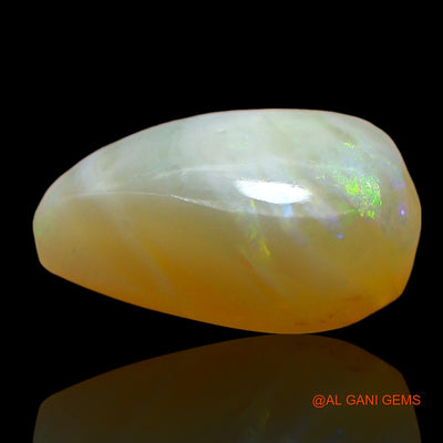 Natural Fire Opal Gemstone 4.00 Cts Loose Pear Cabochon From Australia 13x9x5 mm AD-926