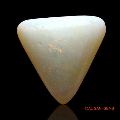 Natural Untreated Fire Opal Loose Gemstone Trillion Cabochon From Australia 3.00 Cts 11x11x4 mm AD-927