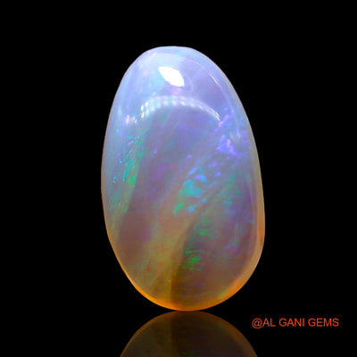 Natural Untreated Fire Opal Loose Gemstone Oval Cabochon From Australia 3.00 Cts 13x8x5 mm AD-928