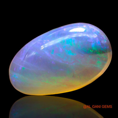 Natural Untreated Fire Opal Loose Gemstone Oval Cabochon From Australia 3.00 Cts 13x8x5 mm AD-928