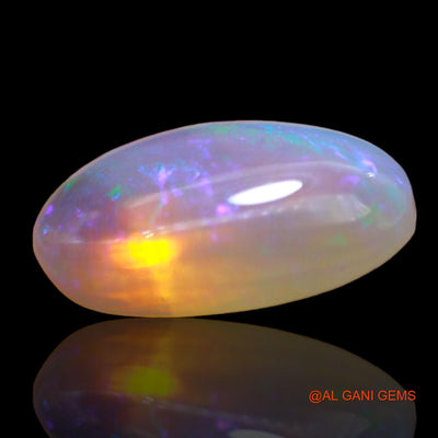 Natural Untreated Fire Opal Loose Gemstone Oval Cabochon From Australia 3.00 Cts 13x8x5 mm AD-928