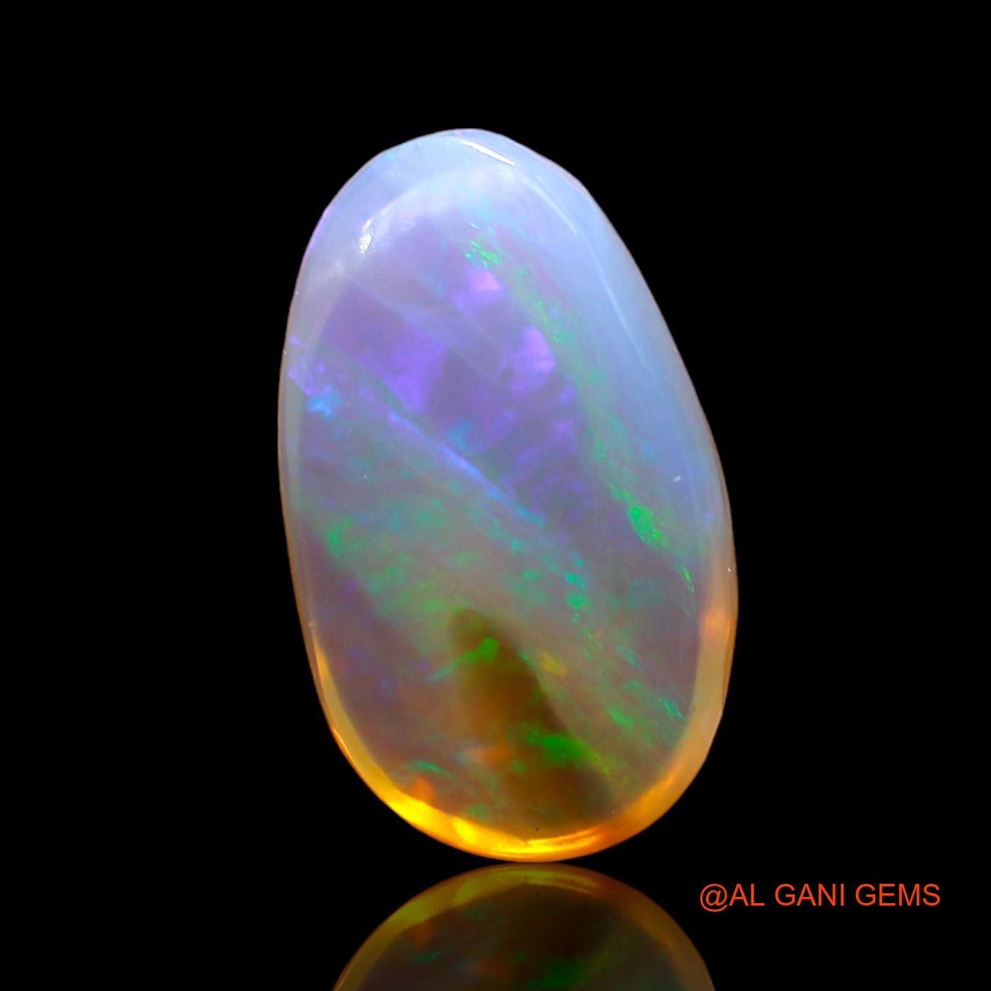 Natural Untreated Fire Opal Loose Gemstone Oval Cabochon From Australia 3.00 Cts 13x8x5 mm AD-928