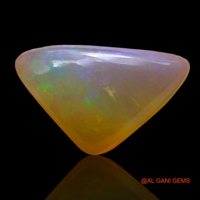 3.00 Cts Natural Australian Fire Opal Trillion Cabochon Loose Gemstone For Jewelry 14x9x4 mm AD-929