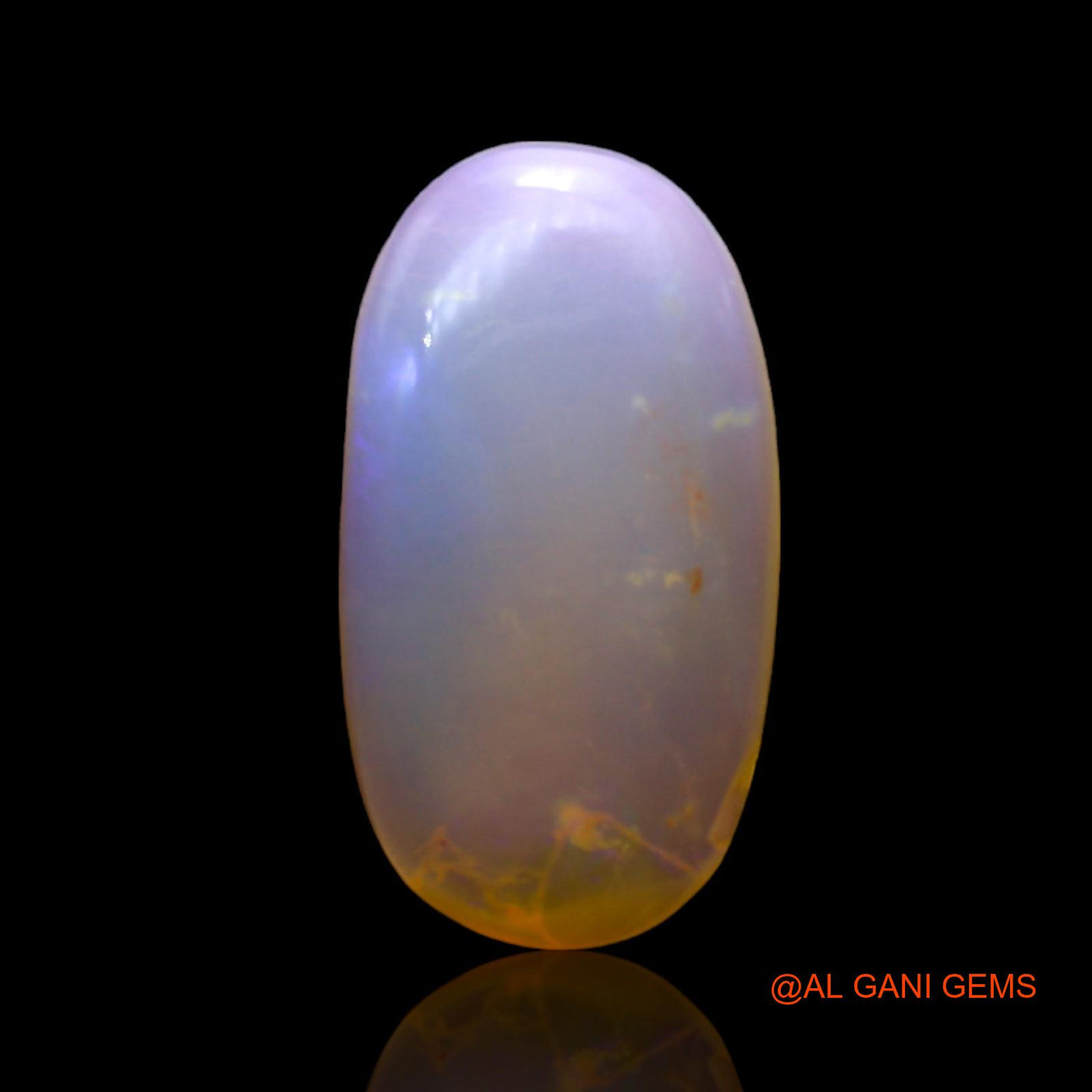 Natural Untreated Fire Opal Loose Gemstone Oval Cabochon From Australia 4.00 Cts 16x8x4 mm AD-92