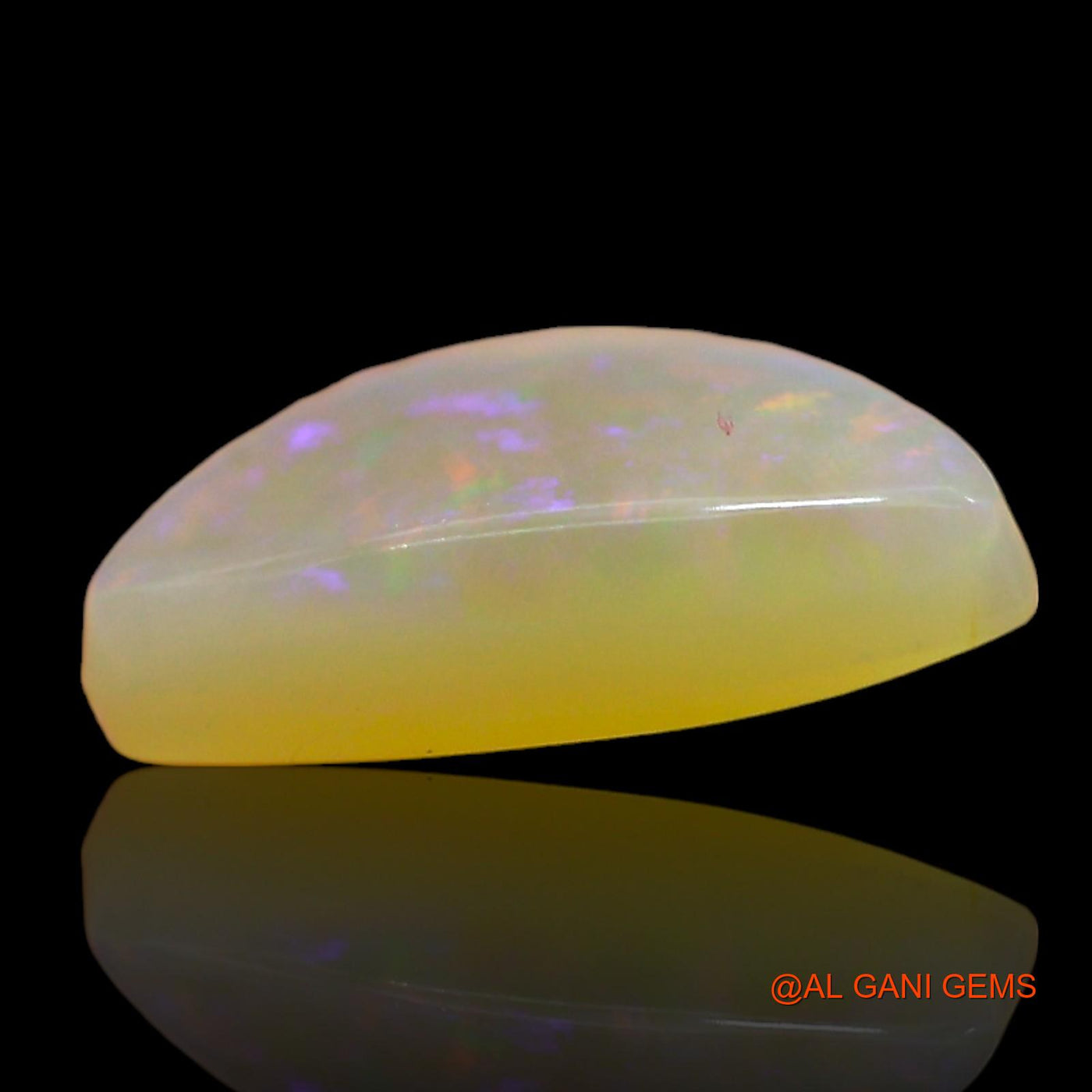 2.00 Cts Unheated Australian Fire Opal Loose Gemstone Trillion Cabochon Natural 11x9x3 mm AD-930