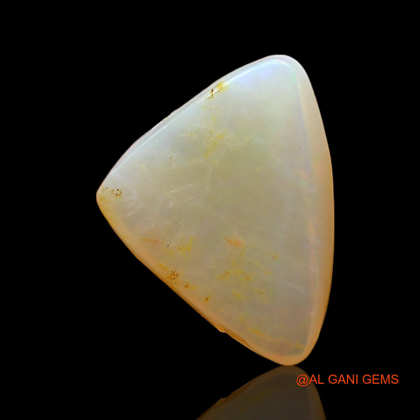 2.00 Cts Unheated Australian Fire Opal Loose Gemstone Trillion Cabochon Natural 11x9x3 mm AD-930