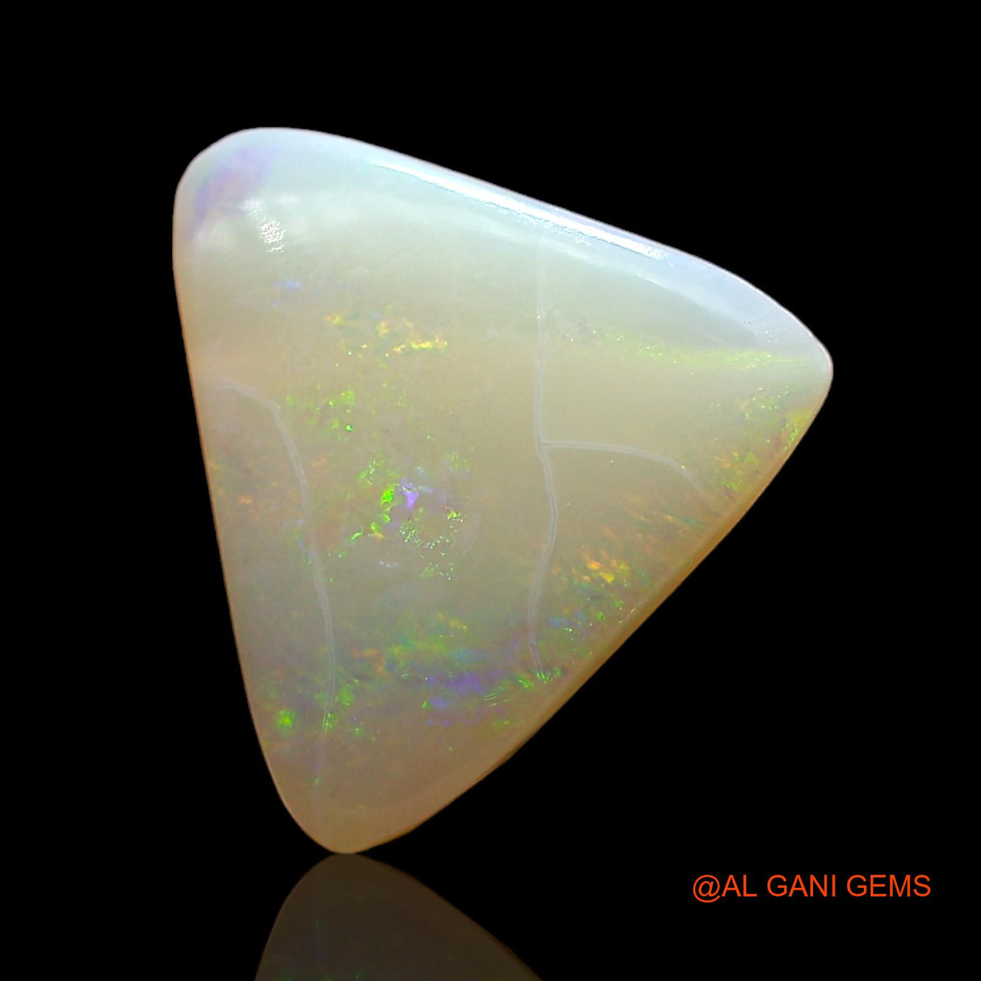 2.00 Cts Natural Australian Fire Opal Loose Gemstone Trillion Cabochon 11x10x3 mm AD-932