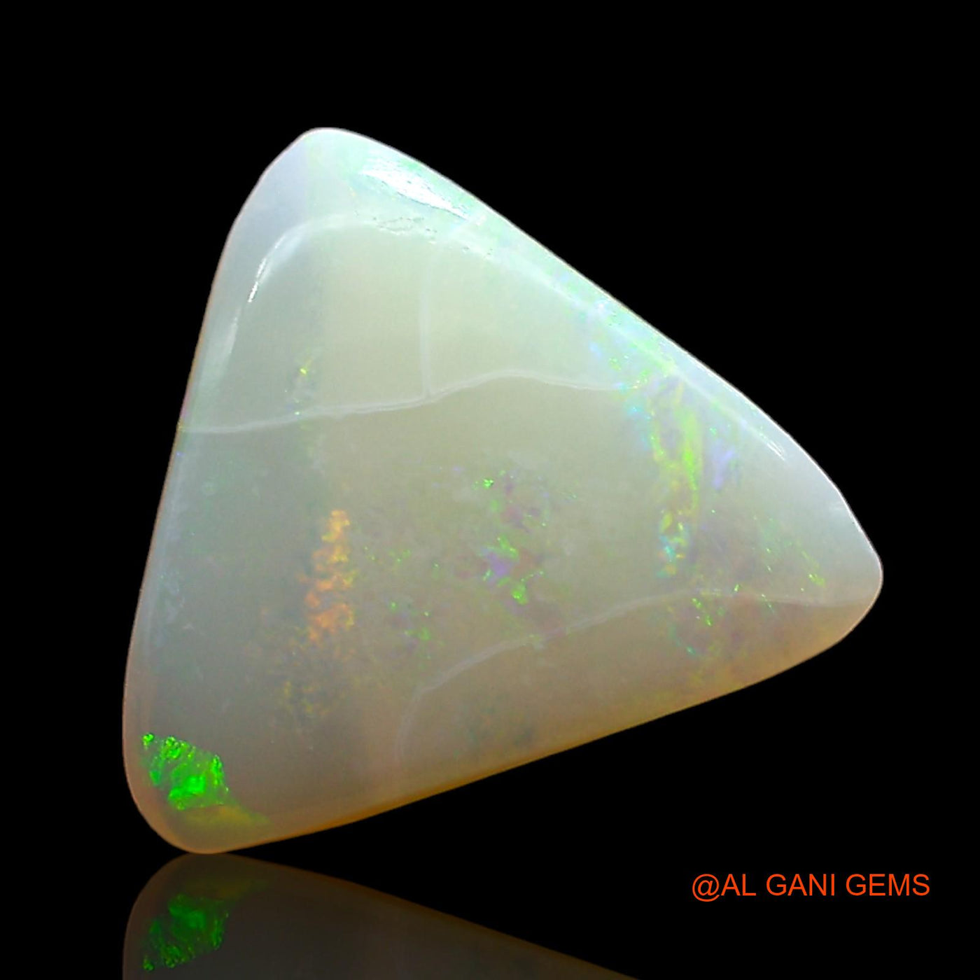 2.00 Cts Natural Australian Fire Opal Loose Gemstone Trillion Cabochon 11x10x3 mm AD-932