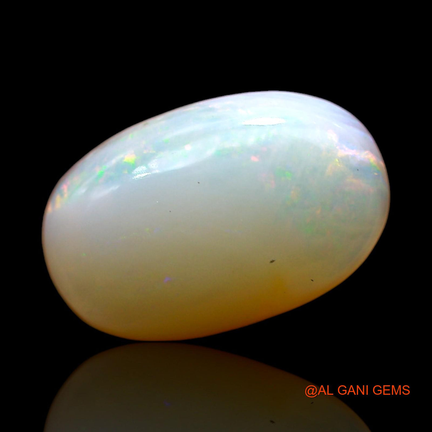 Natural Fire Opal Gemstone 3.00 Cts Loose Oval Cabochon From Australia 14x8x4 mm AD-933