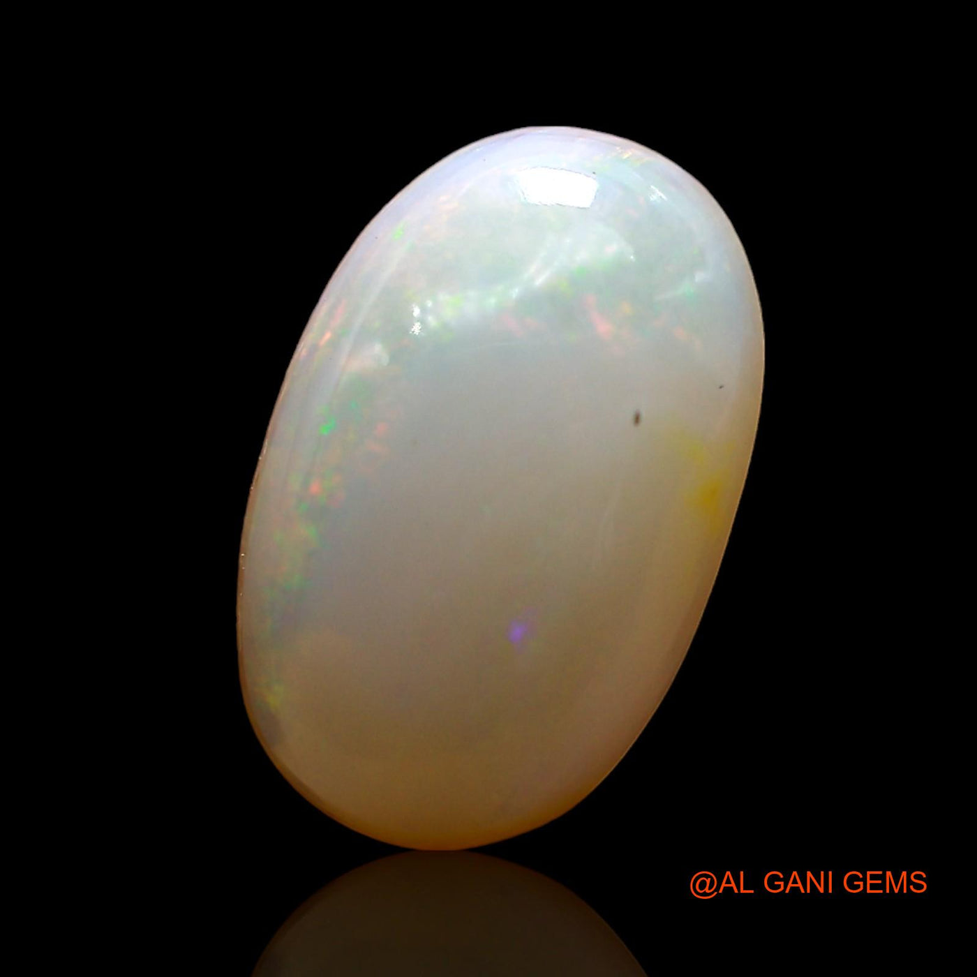 Natural Fire Opal Gemstone 3.00 Cts Loose Oval Cabochon From Australia 14x8x4 mm AD-933