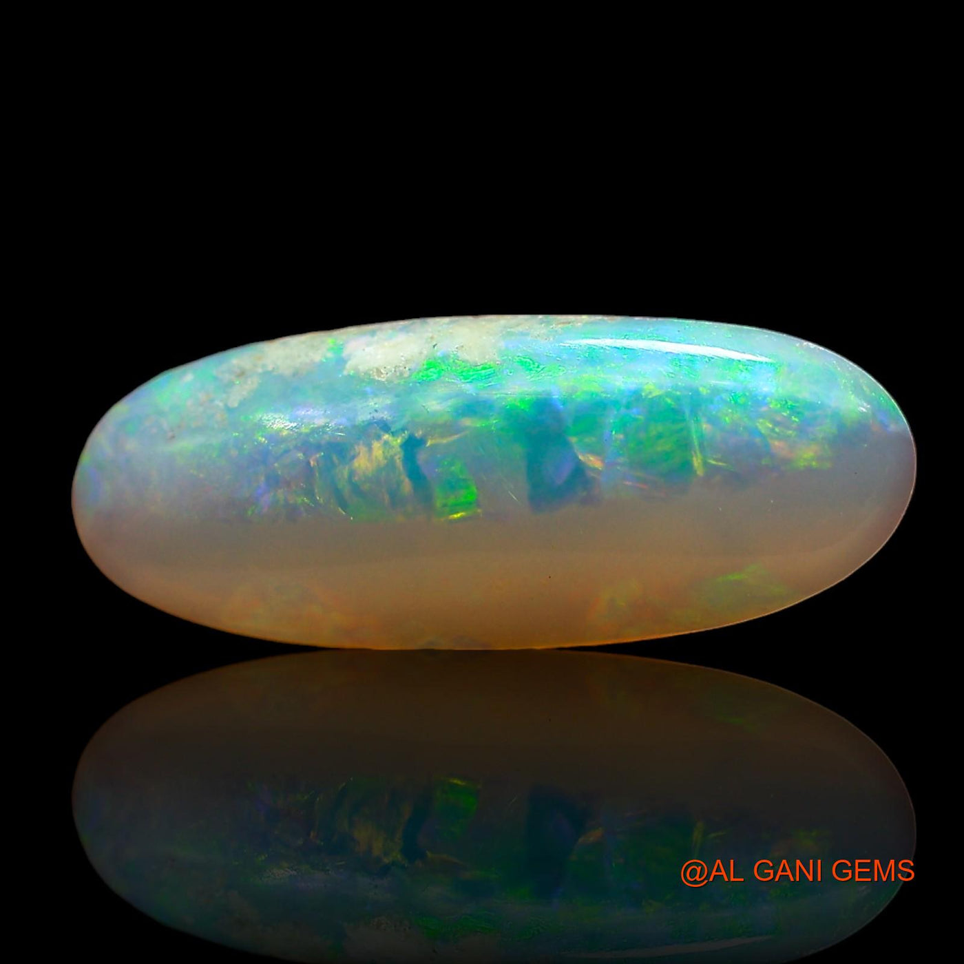 1.00 Cts Natural Australian Fire Opal Loose Gemstone Oval Cabochon 15x6x2 mm AD-936
