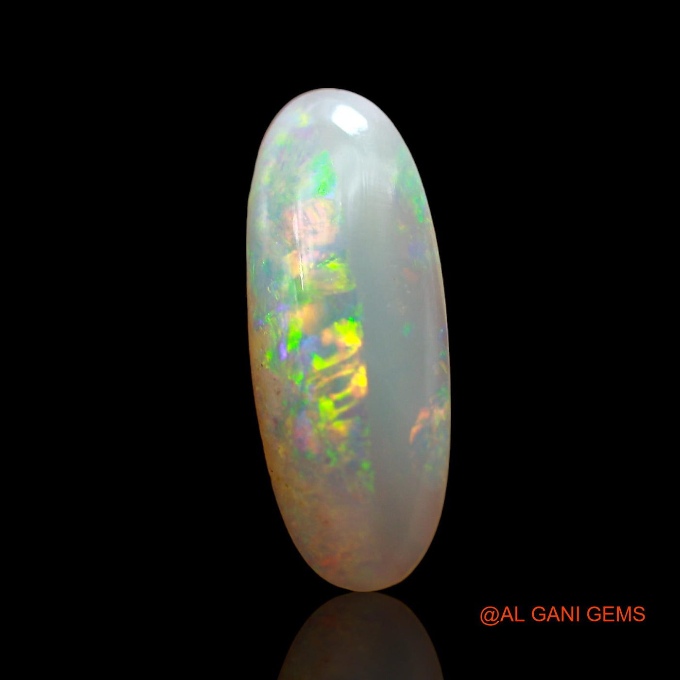 1.00 Cts Natural Australian Fire Opal Loose Gemstone Oval Cabochon 15x6x2 mm AD-936