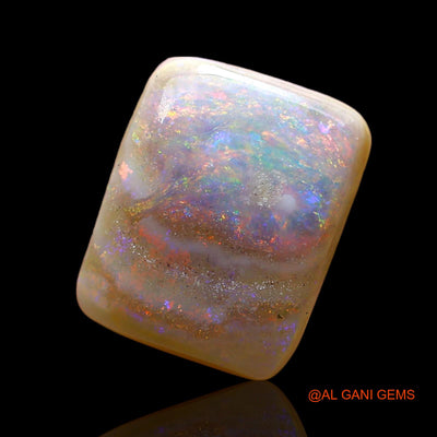 3.00 Cts Natural Australian Fire Opal Loose Gemstone Square Cabochon 11x9x4 mm AD-937