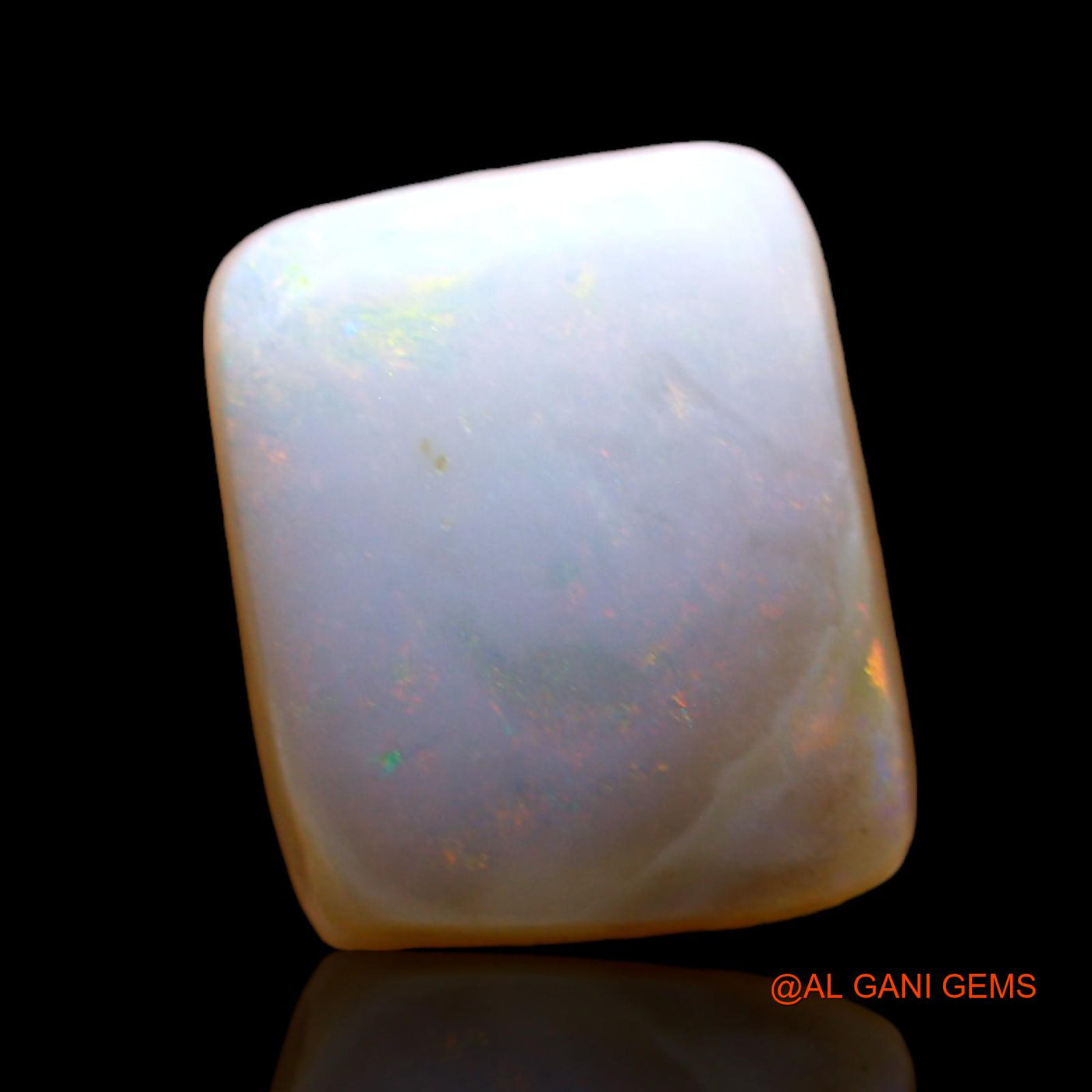 3.00 Cts Natural Australian Fire Opal Loose Gemstone Square Cabochon 11x9x4 mm AD-937