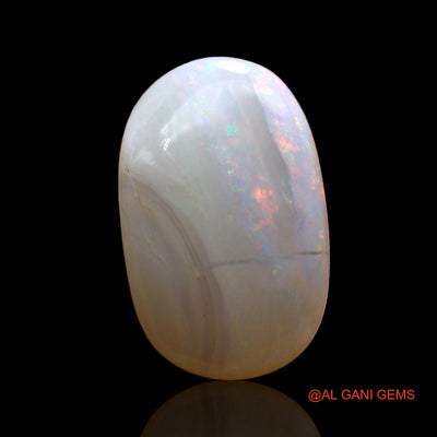 Natural Fire Opal Gemstone 2.00 Cts Loose Oval Cabochon From Australia 13x8x3 mm AD-938