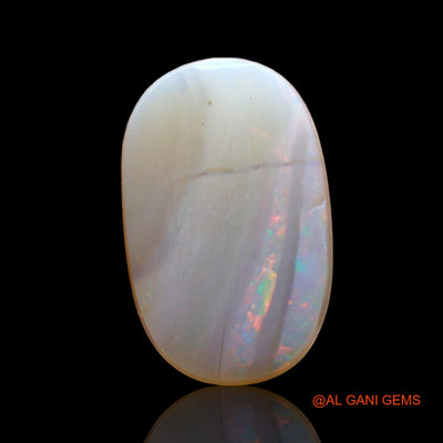 Natural Fire Opal Gemstone 2.00 Cts Loose Oval Cabochon From Australia 13x8x3 mm AD-938