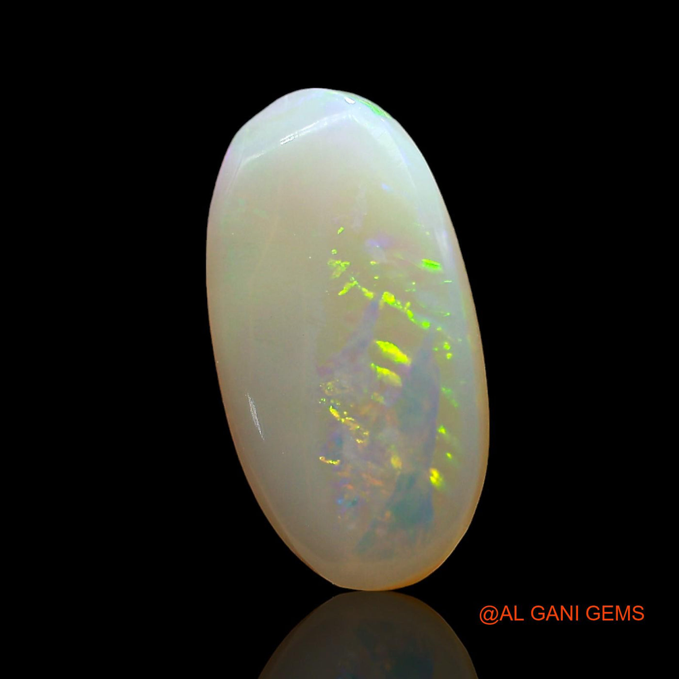2.00 Cts Natural Australian Fire Opal Oval Cabochon Loose Gemstone For Jewelry 14x7x2 mm AD-939