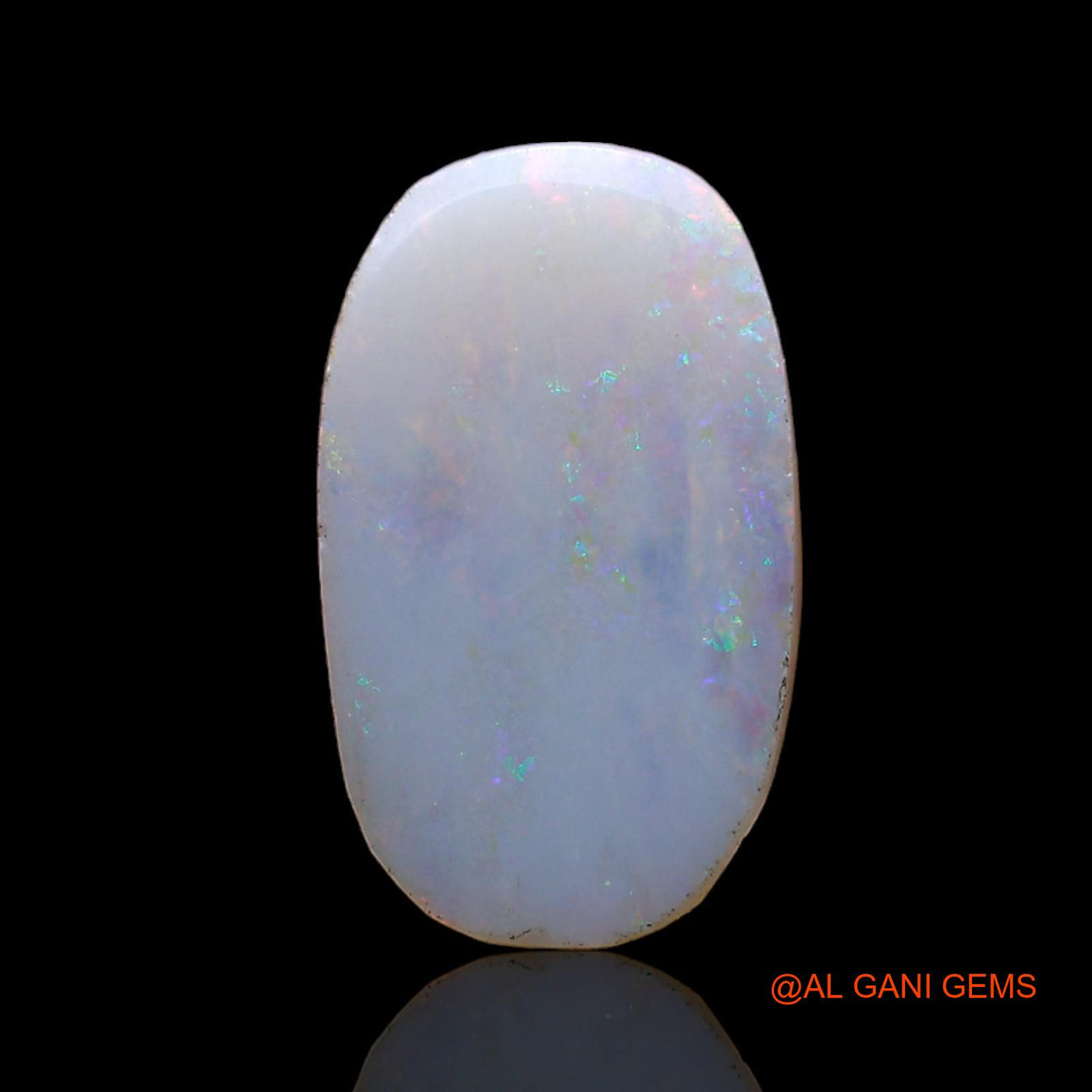 2.00 Cts Unheated Australian Fire Opal Loose Gemstone Oval Cabochon Natural 15x9x1 mm AD-93
