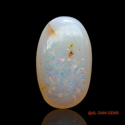 Natural Untreated Fire Opal Loose Gemstone Oval Cabochon From Australia 3.00 Cts 14x8x4 mm AD-941