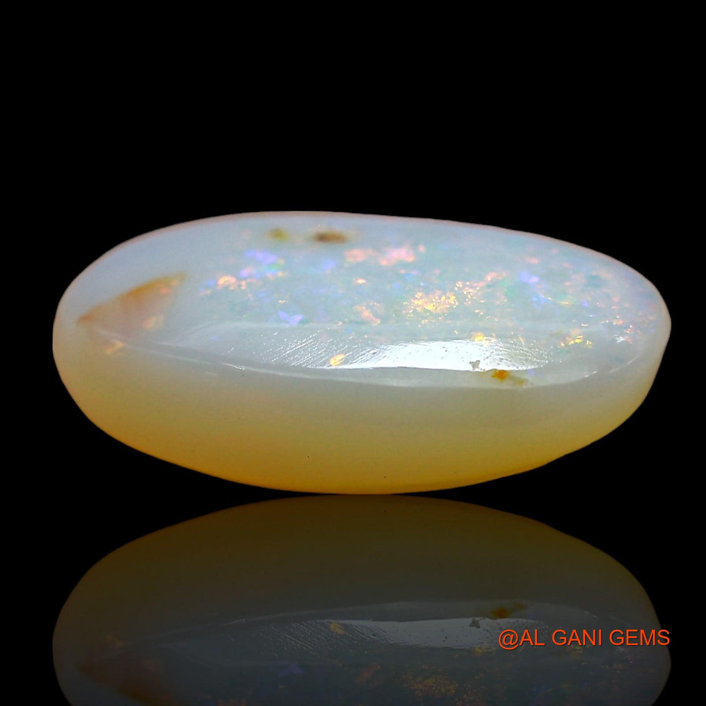 Natural Untreated Fire Opal Loose Gemstone Oval Cabochon From Australia 3.00 Cts 14x8x4 mm AD-941