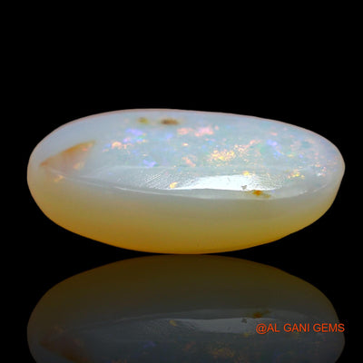 Natural Untreated Fire Opal Loose Gemstone Oval Cabochon From Australia 3.00 Cts 14x8x4 mm AD-941