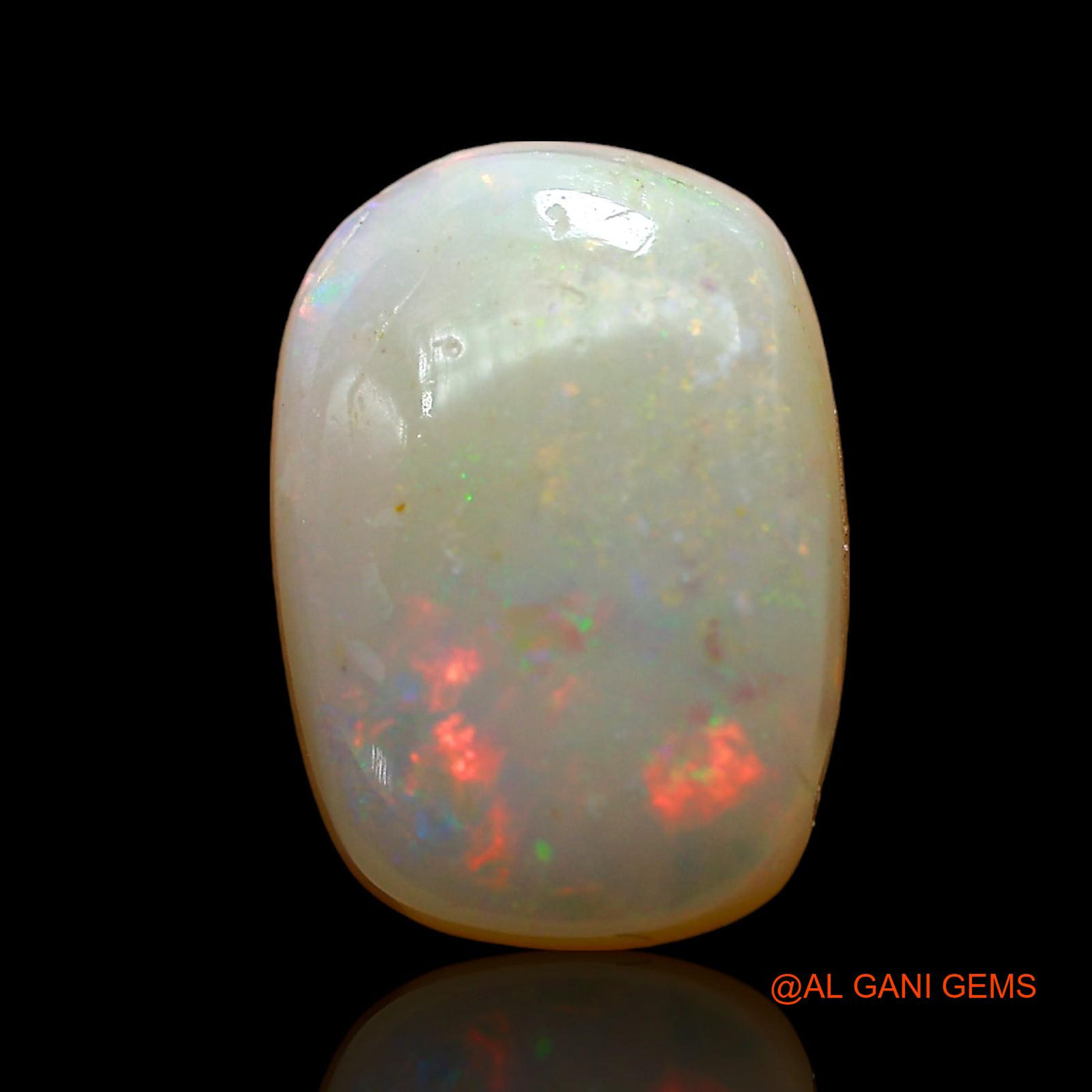 3.00 Cts Natural Australian Fire Opal Oval Cabochon Loose Gemstone For Jewelry 12x9x4 mm AD-942