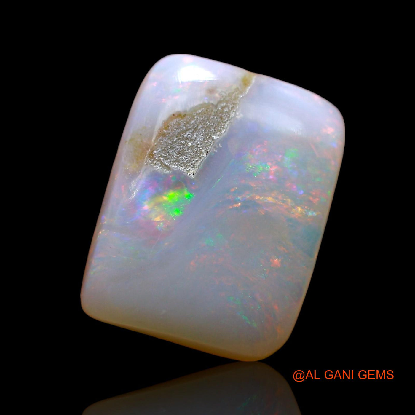 3.00 Cts Natural Australian Fire Opal Loose Gemstone Square Cabochon 11x9x3 mm AD-943