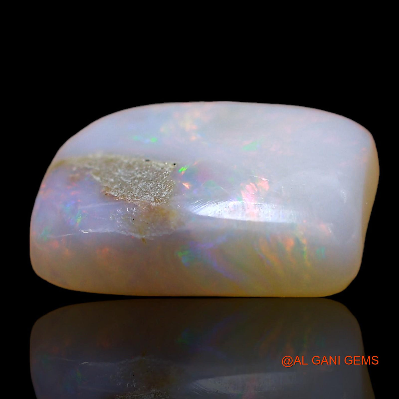 3.00 Cts Natural Australian Fire Opal Loose Gemstone Square Cabochon 11x9x3 mm AD-943