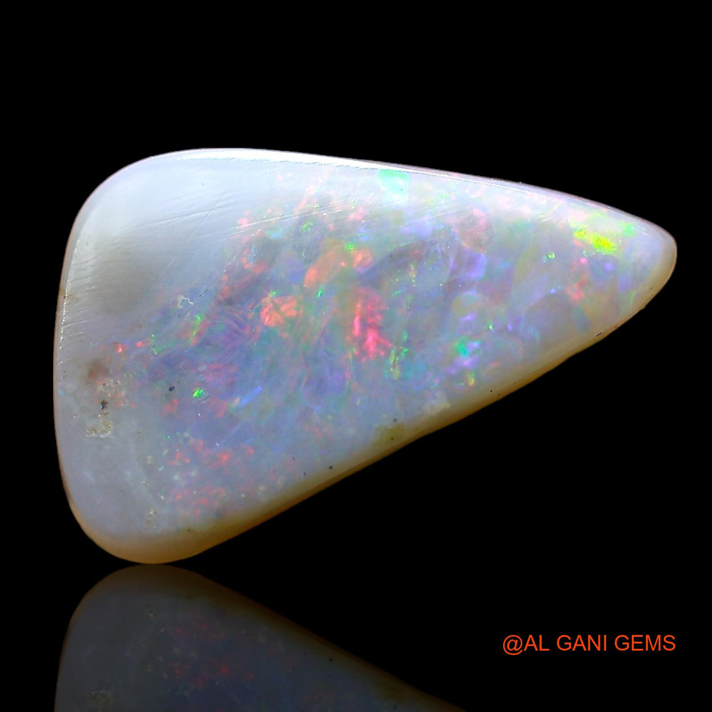 Natural Untreated Fire Opal Loose Gemstone Fancy Cabochon From Australia 2.00 Cts 14x8x2 mm AD-944