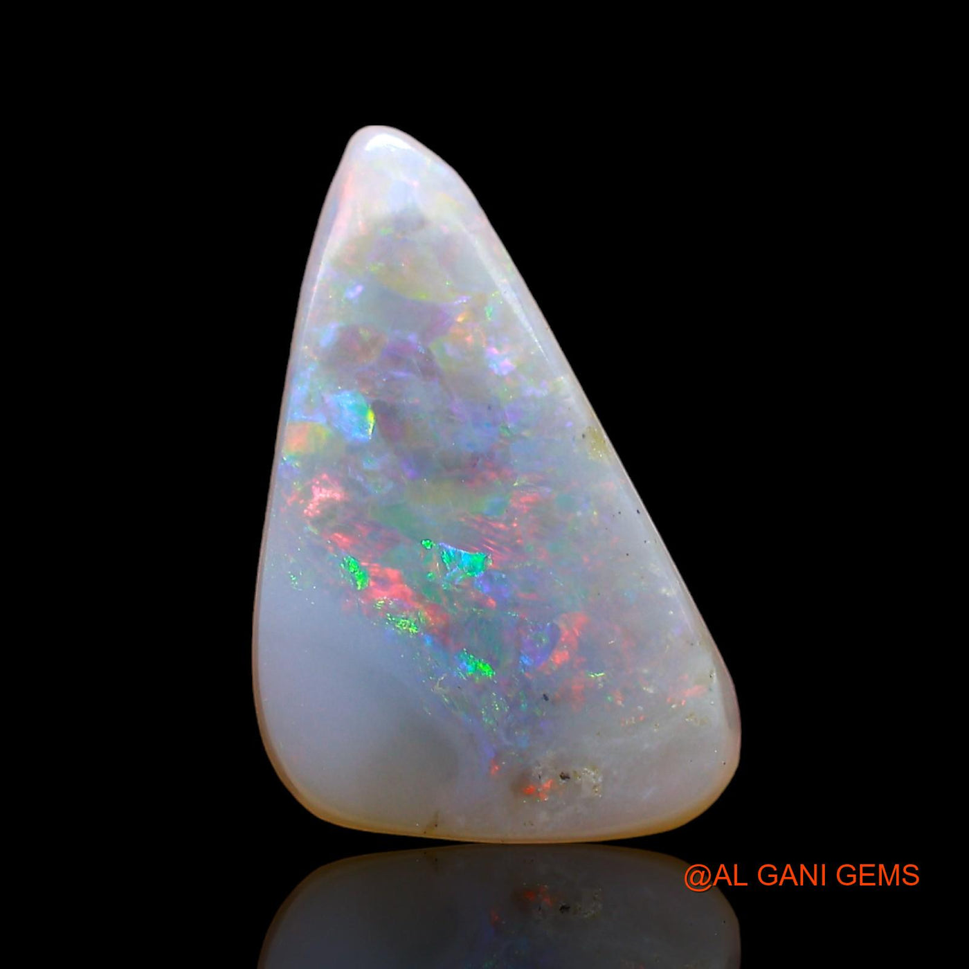 Natural Untreated Fire Opal Loose Gemstone Fancy Cabochon From Australia 2.00 Cts 14x8x2 mm AD-944