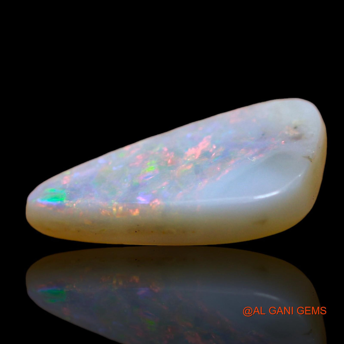 Natural Untreated Fire Opal Loose Gemstone Fancy Cabochon From Australia 2.00 Cts 14x8x2 mm AD-944