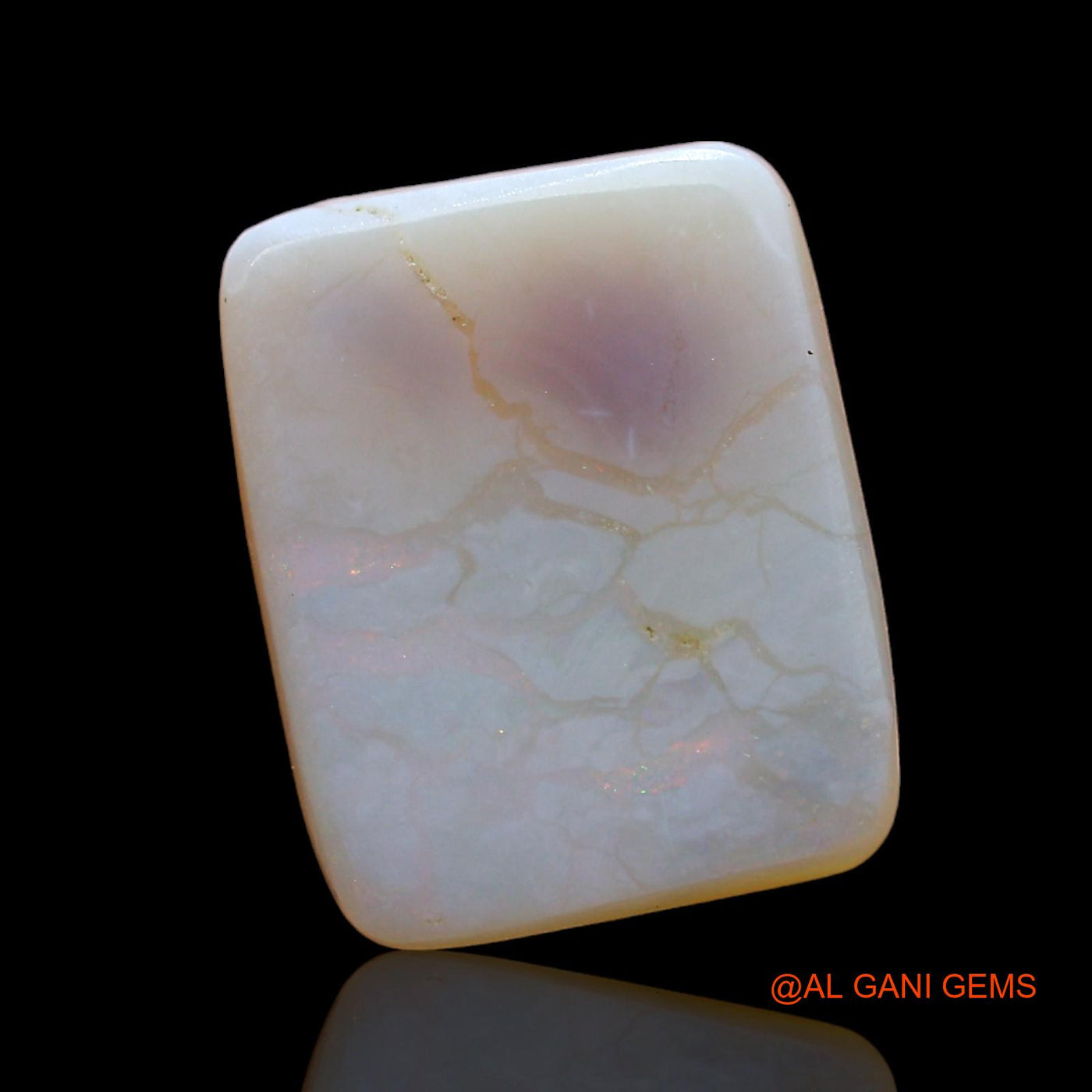 Natural Fire Opal Gemstone 2.00 Cts Loose Square Cabochon From Australia 11x9x3 mm AD-945
