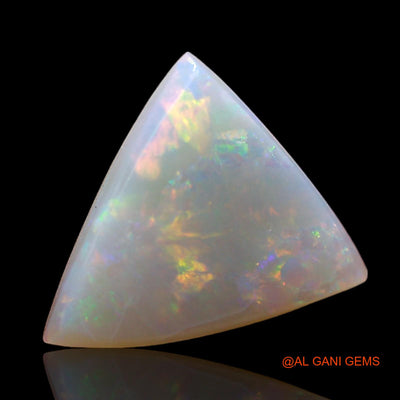 Natural Untreated Fire Opal Loose Gemstone Trillion Cabochon From Australia 1.00 Cts 12x10x2 mm AD-946