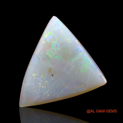 Natural Untreated Fire Opal Loose Gemstone Trillion Cabochon From Australia 1.00 Cts 12x10x2 mm AD-946
