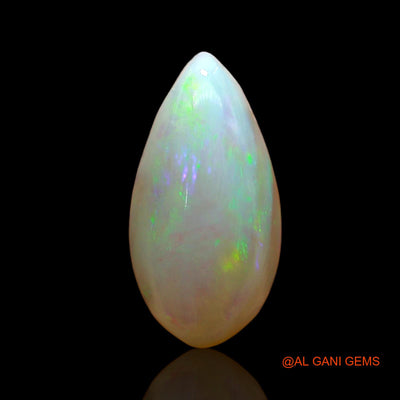 2.00 Cts Natural Australian Fire Opal Loose Gemstone Pear Cabochon 14x7x4 mm AD-948