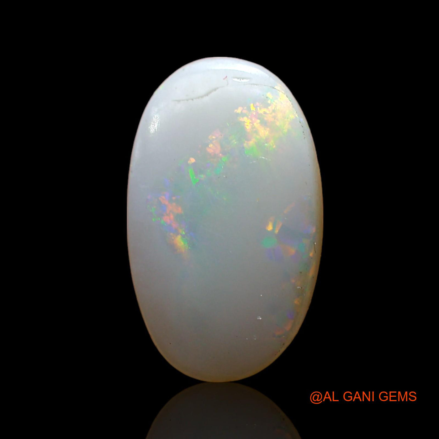 2.00 Cts Natural Australian Fire Opal Loose Gemstone Oval Cabochon 15x9x2 mm AD-94