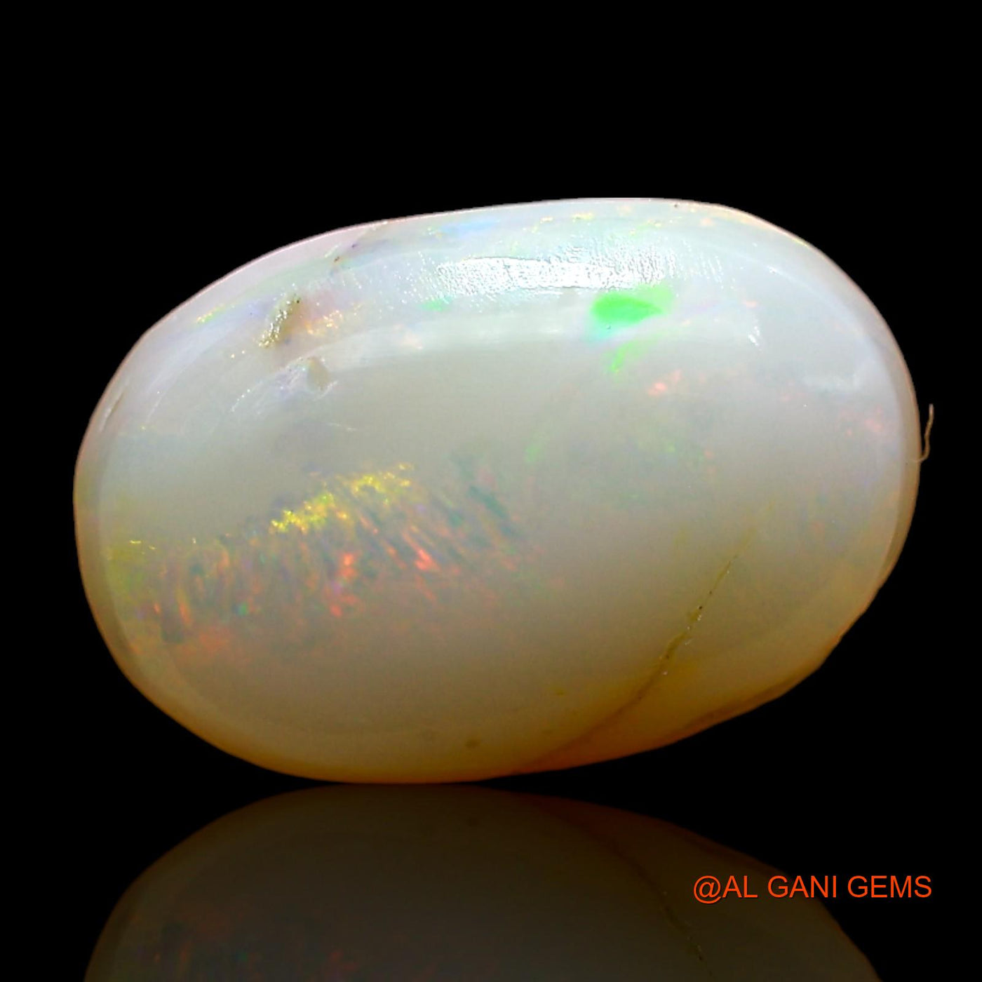 3.00 Cts Natural Australian Fire Opal Loose Gemstone Oval Cabochon 12x8x5 mm AD-950